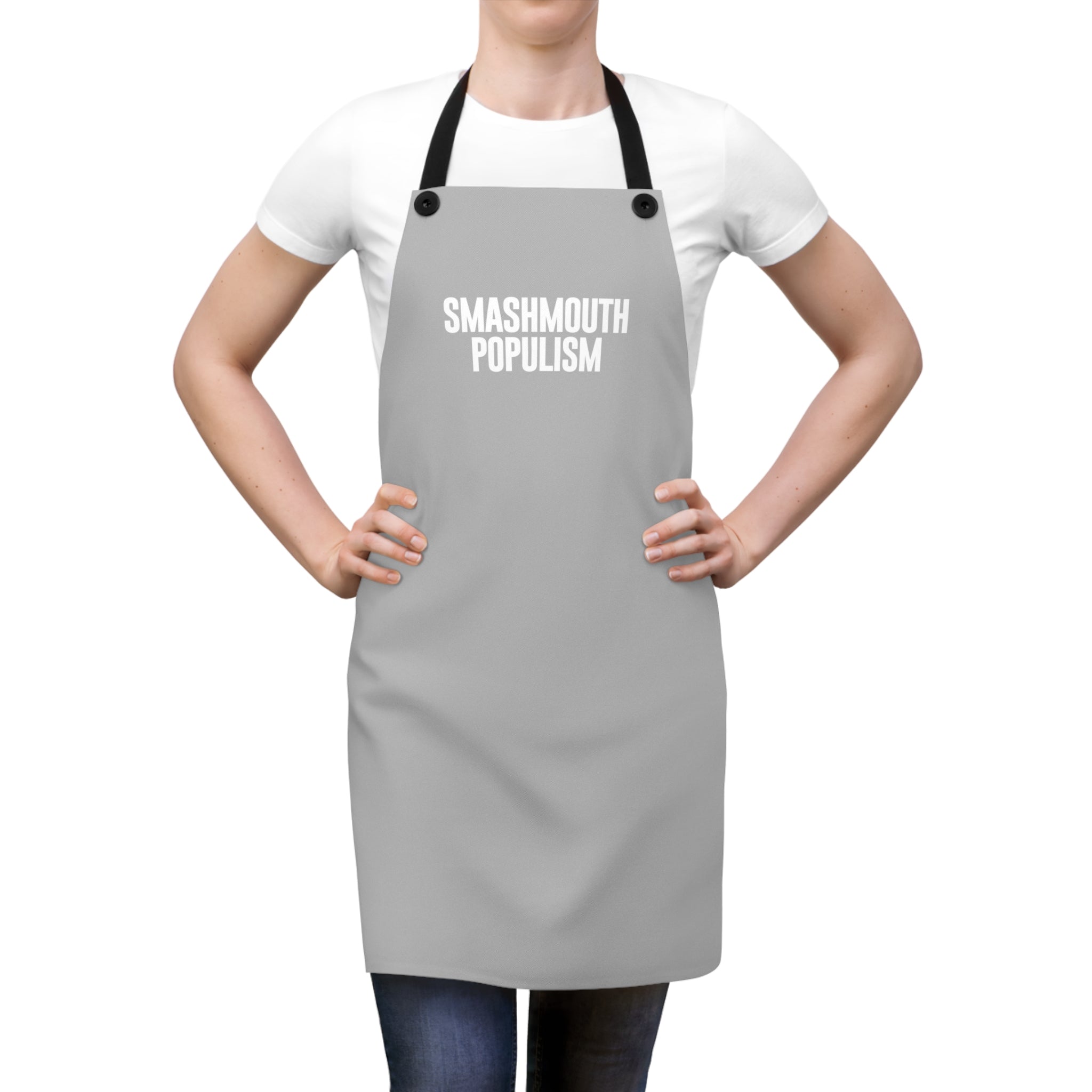 Grey "Smash Mouth" Apron