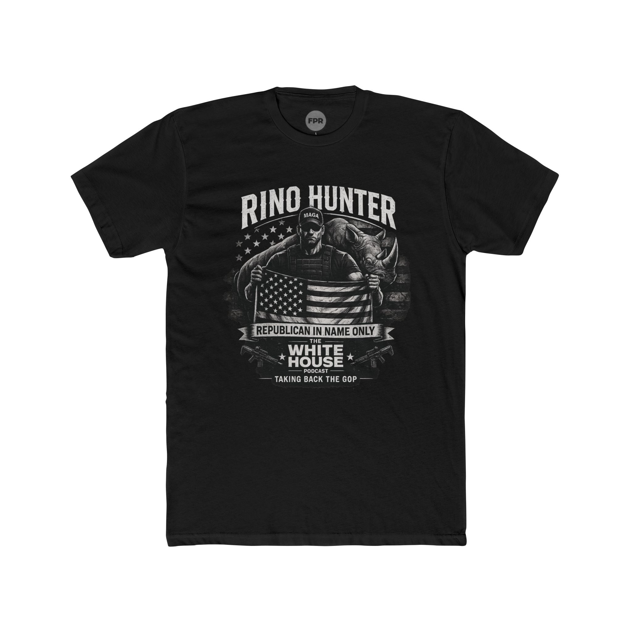 RINO Hunter T‑Shirt — "Taking Back the GOP" White House Patriotic Tee